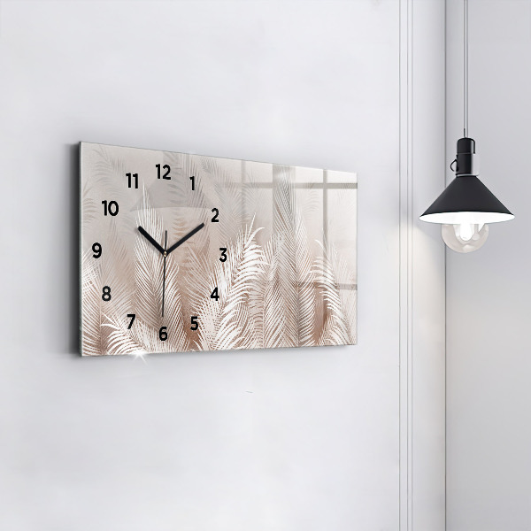 Horizontálne hodiny Tropické listy