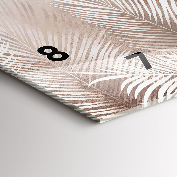 Horizontálne hodiny Tropické listy