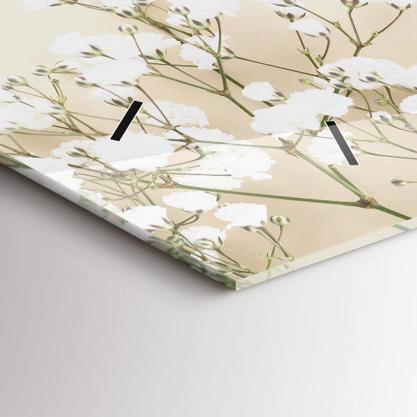 Horizontálne hodiny Kvitnúce kvety