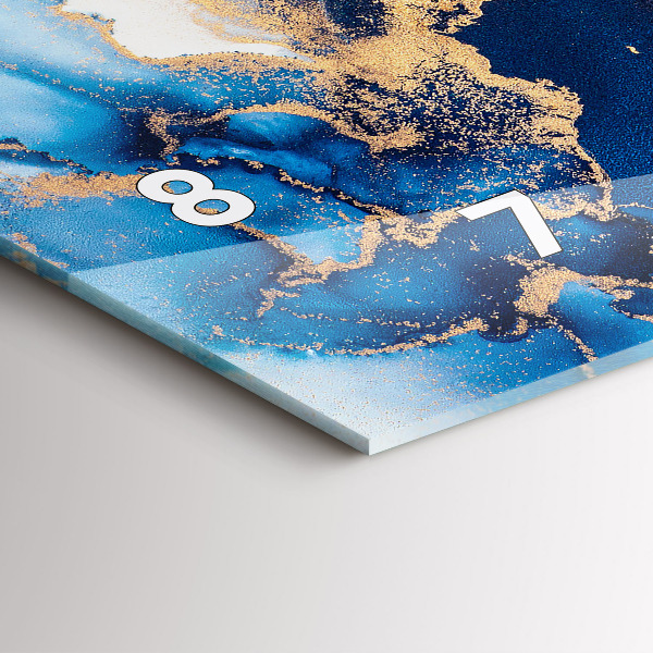 Horizontálne hodiny Mramorový vzor