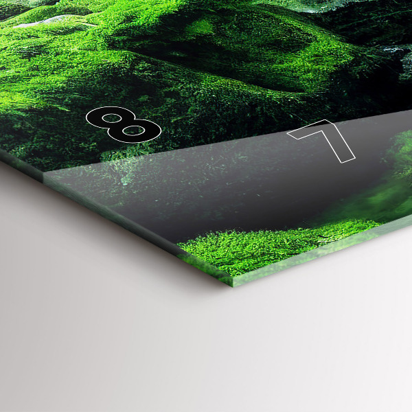 Horizontálne hodiny Vodopád medzi machom