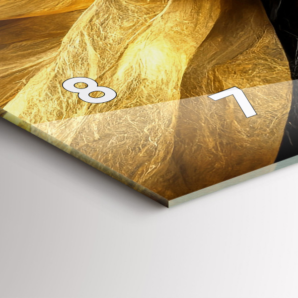 Horizontálne hodiny Elegantná abstrakcia