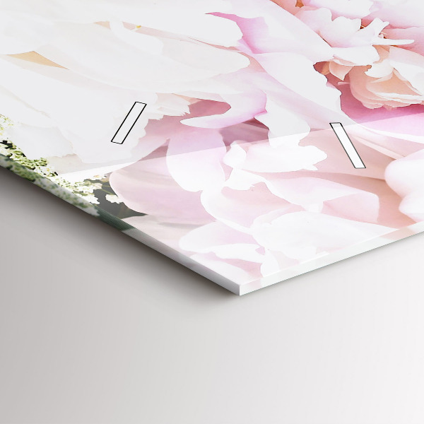 Horizontálne hodiny Dekoratívne kvety