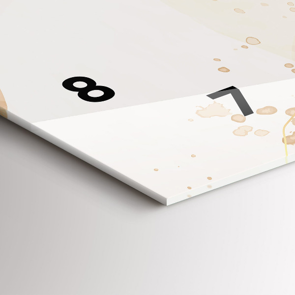 Horizontálne hodiny Vodové škvrny