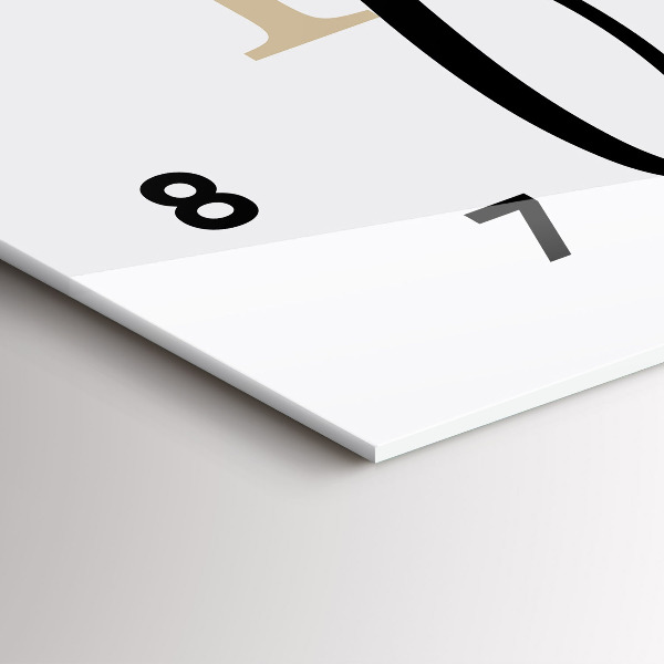 Horizontálne hodiny Nápis Rodina