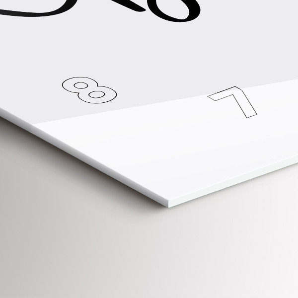 Horizontálne hodiny Nápis Bon voyage