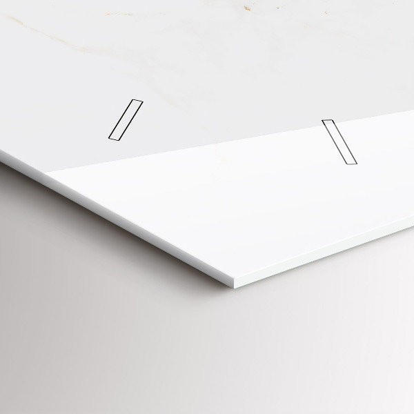 Horizontálne hodiny Elegantný mramor