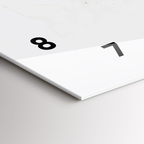 Horizontálne hodiny Elegantný mramor