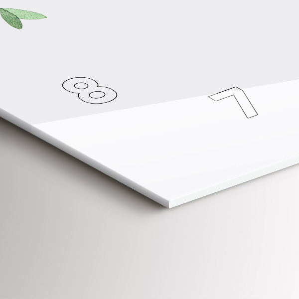 Horizontálne hodiny Listy rastlín