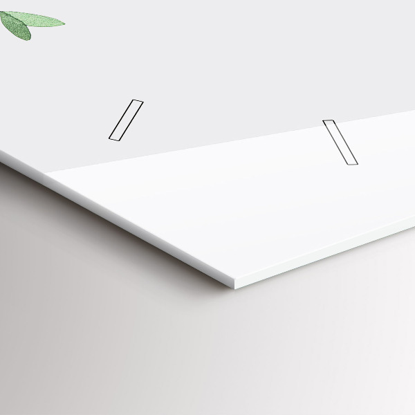 Horizontálne hodiny Listy rastlín