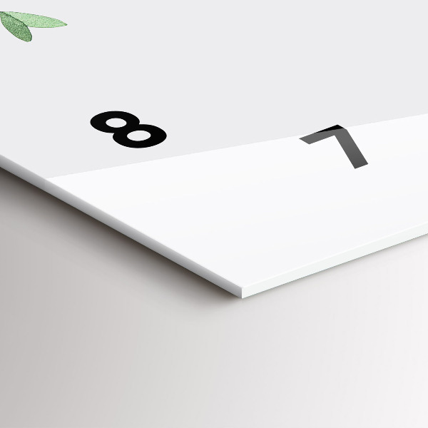 Horizontálne hodiny Listy rastlín