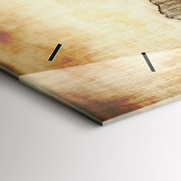 Horizontálne hodiny Stará mapa sveta