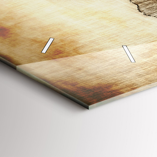 Horizontálne hodiny Stará mapa sveta