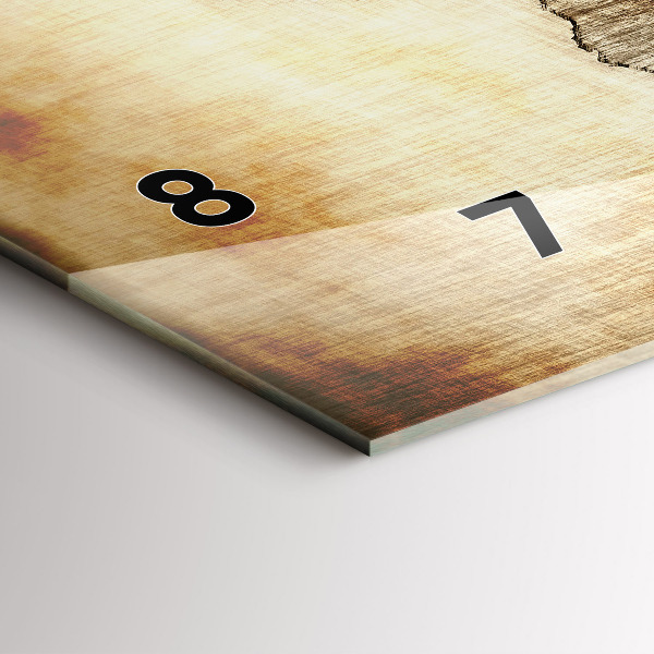 Horizontálne hodiny Stará mapa sveta