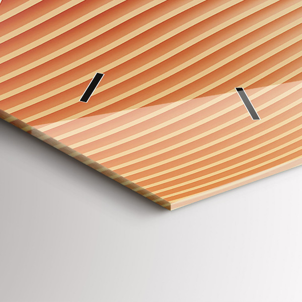 Horizontálne hodiny Vzor abstrakcie vĺn