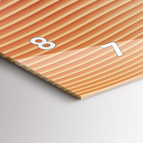 Horizontálne hodiny Vzor abstrakcie vĺn