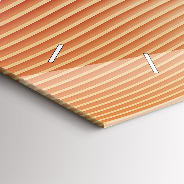 Horizontálne hodiny Vzor abstrakcie vĺn