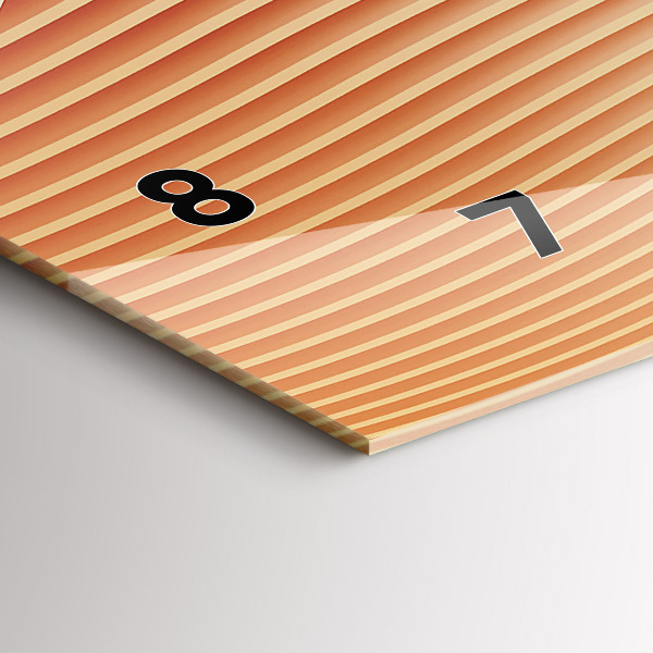 Horizontálne hodiny Vzor abstrakcie vĺn