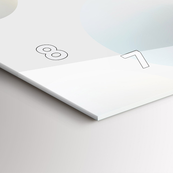 Horizontálne hodiny Abstrakce gule