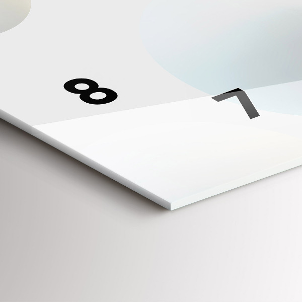 Horizontálne hodiny Abstrakce gule