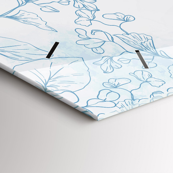 Horizontálne hodiny Náčrt rastliny