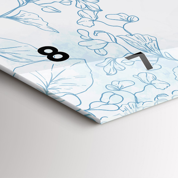 Horizontálne hodiny Náčrt rastliny