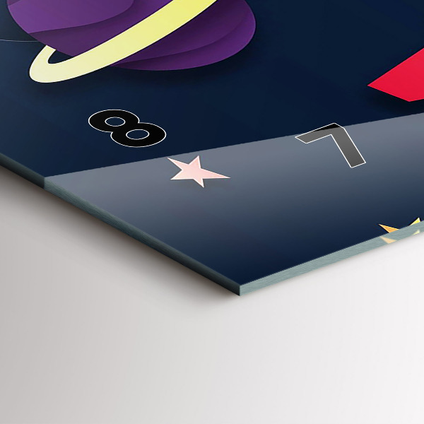 Horizontálne hodiny Detský kozmos