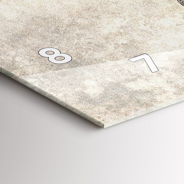 Horizontálne hodiny Mapa sveta v novinách