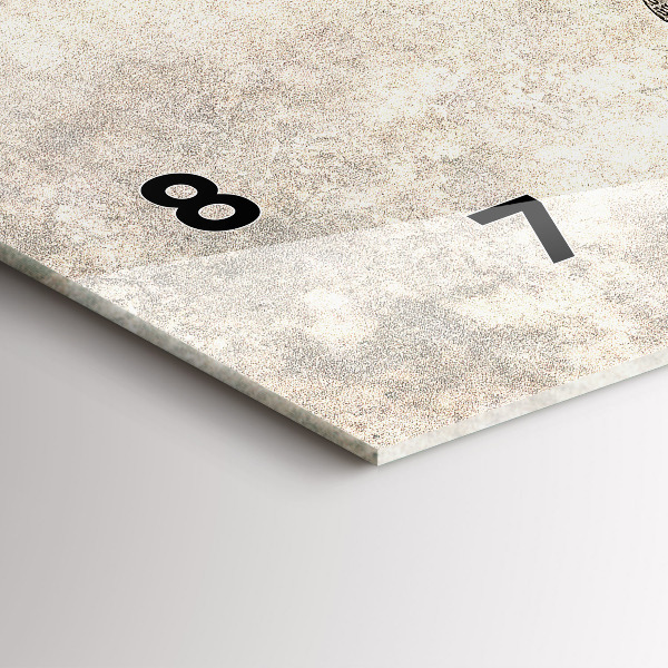 Horizontálne hodiny Mapa sveta v novinách