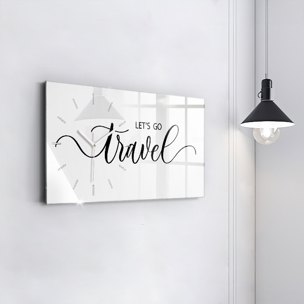 Horizontálne hodiny Cestovný nápis