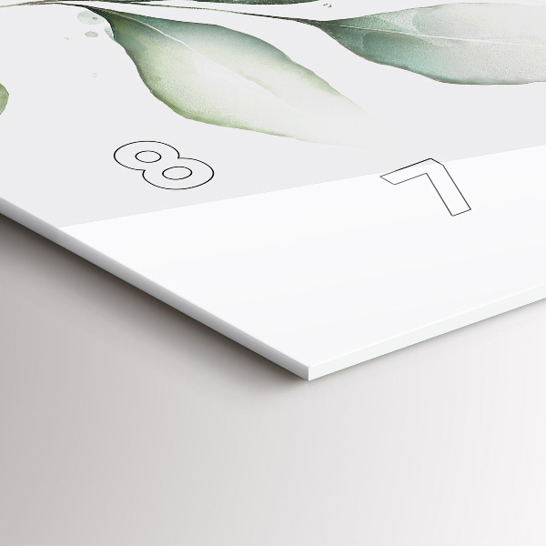 Horizontálne hodiny Listy abstrakcie