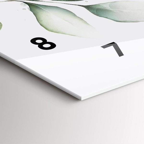 Horizontálne hodiny Listy abstrakcie