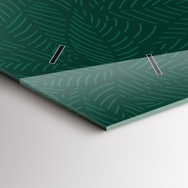 Horizontálne hodiny Vzor listov