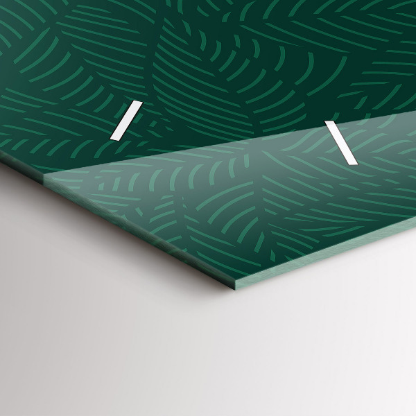 Horizontálne hodiny Vzor listov