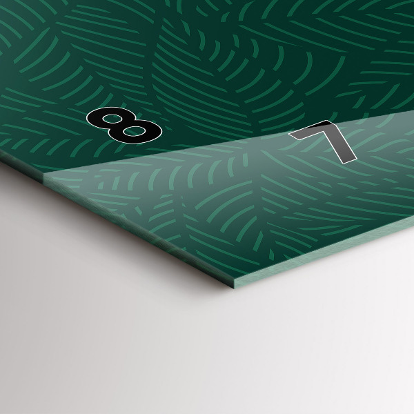 Horizontálne hodiny Vzor listov