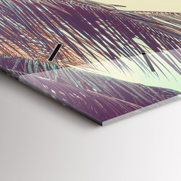 Horizontálne hodiny Tropické palmy