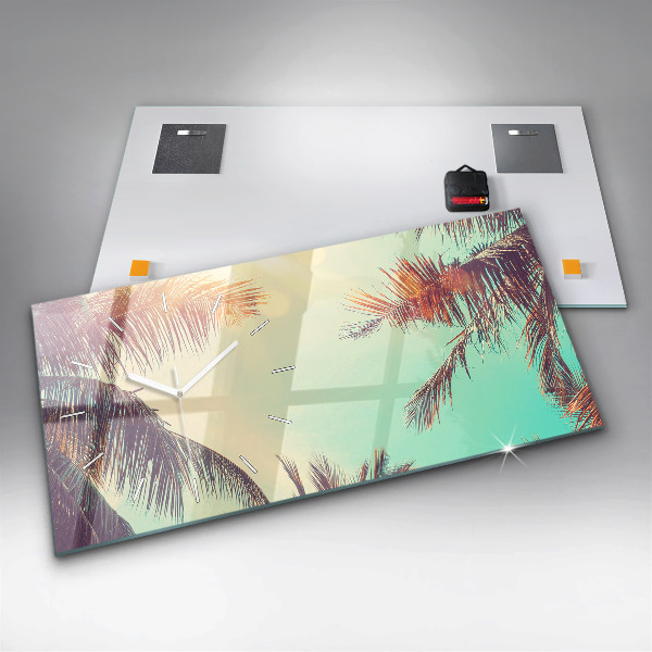 Horizontálne hodiny Tropické palmy