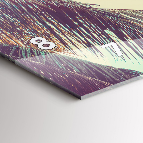 Horizontálne hodiny Tropické palmy