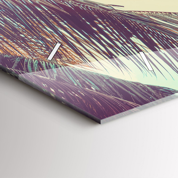 Horizontálne hodiny Tropické palmy