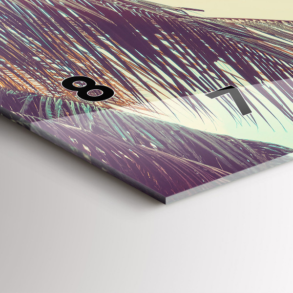 Horizontálne hodiny Tropické palmy