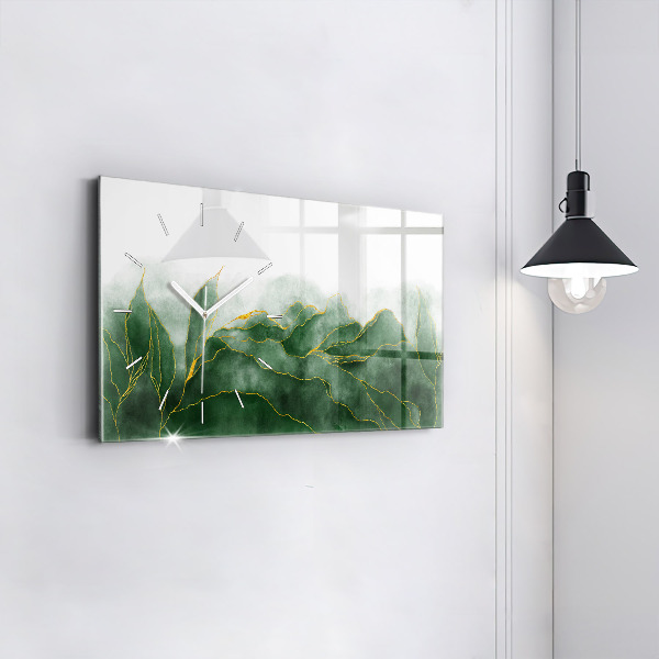 Horizontálne hodiny Listy abstrakcie