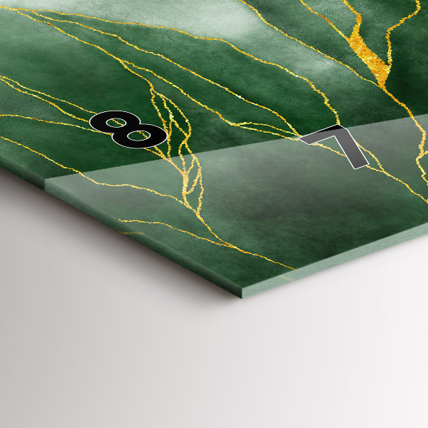 Horizontálne hodiny Listy abstrakcie