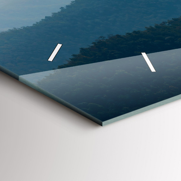 Horizontálne hodiny Krajinná abstrakcia