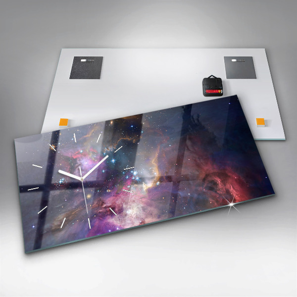 Horizontálne hodiny Svet galaxií