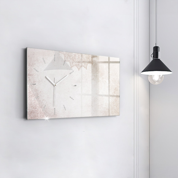 Horizontálne hodiny Dekoratívny vzor