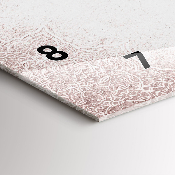 Horizontálne hodiny Dekoratívny vzor