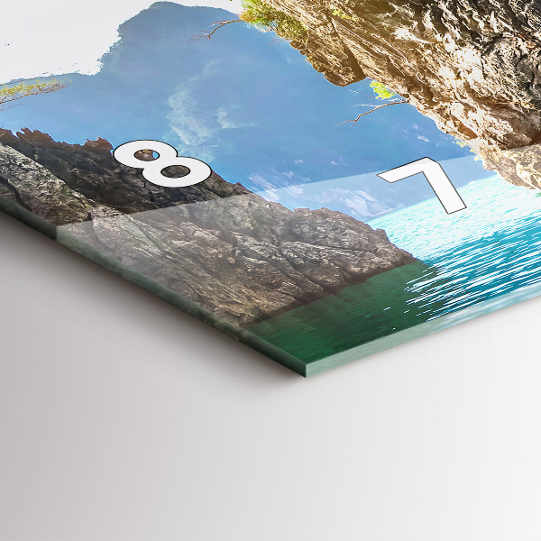 Horizontálne hodiny Jazerné stromy príroda