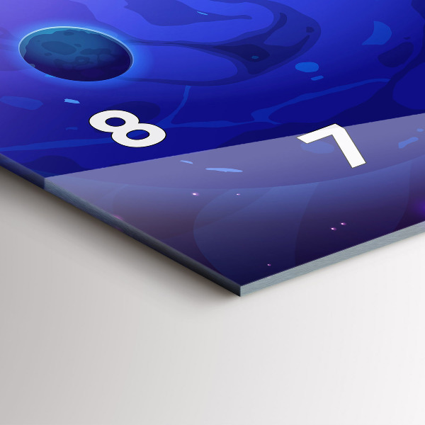 Horizontálne hodiny Galaxie planéty