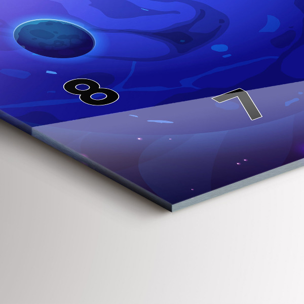 Horizontálne hodiny Galaxie planéty