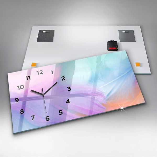 Horizontálne hodiny Farebné perie